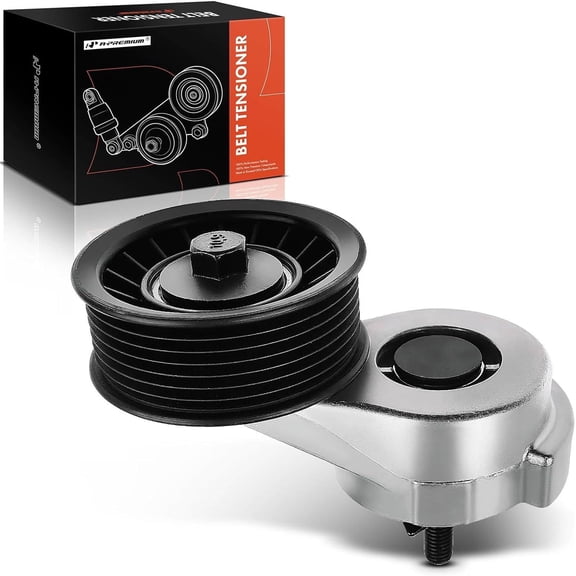 A-Premium Belt Tensioner Assembly with Pulley Compatible with Dodge Ram 1500 2500 1994-2003 Jeep Grand Cherokee 1993-1998