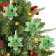 thumbnail image 3 of Adornos navideños de cristal marino | Colgantes hechos a mano con forma de copo de nieve | Regalo de recuerdo de amistad | Decoración navideña acrílica 2D para el hogar, 3 of 6