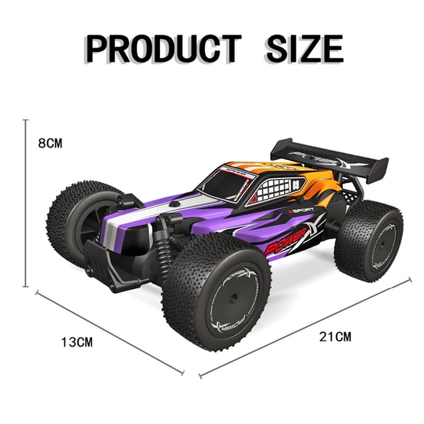 Escala 1/20, 2,4 ghz, 4 canales, 2wd, camión monstruo, juguetes de escalada, modelo de regalo con luces Led Ndcxsfigh libre de BPA