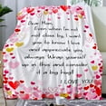 thumbnail image 2 of Gifts for Mom Blanket,Mom Heart Blanket Gifts from Daughter Son,Mom Birthday Gifts,I Love You Mother Gift Ideas,Super Warm Soft Flannel Throw Blanket 50"x40", 2 of 5