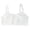 White, variant on Training Bras for Girls Lightweight Soft Solid Color Sports Seamless Bra Big Girls Elastic Underwear Pink Size 10-12 Years