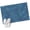 Indigo, variant on Area Rug 2 x 3 Ft, Teal Solid Color Indoor Accent Bathroom Rugs for Kitchen/Laundry Room, Minimalist Vintage Linen Texture Modern Washable Non-Slip Runner Floor Mat for Entryway, Living Room