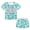 Art Print, variant on Dog Cat Printed Girls Short Sleeve Summer Outfits Youth Tracksuit 2 Piece Cap Top and Shorts Set with Pocket Cute Clothes for Teen Girls Casual Workout Tennis Running