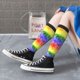 thumbnail image 5 of Balery Colorful Tie Dye Calcetines novedosos Calcetines deportivos Calcetines hasta la rodilla Calcetines de algodón Calcetines originales y geniales, 5 of 6