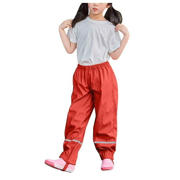 Children'S Thin Waterproof Windproof And Breathable Outdoor Rain Pants Women'S Casual Pants