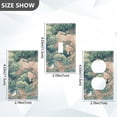 thumbnail image 7 of Yayeee Blank Wall Plate Cover 1-Gang 4.5"x2.7" Home Unused Decorative Outlet, Floral Forest Pattern, 7 of 7