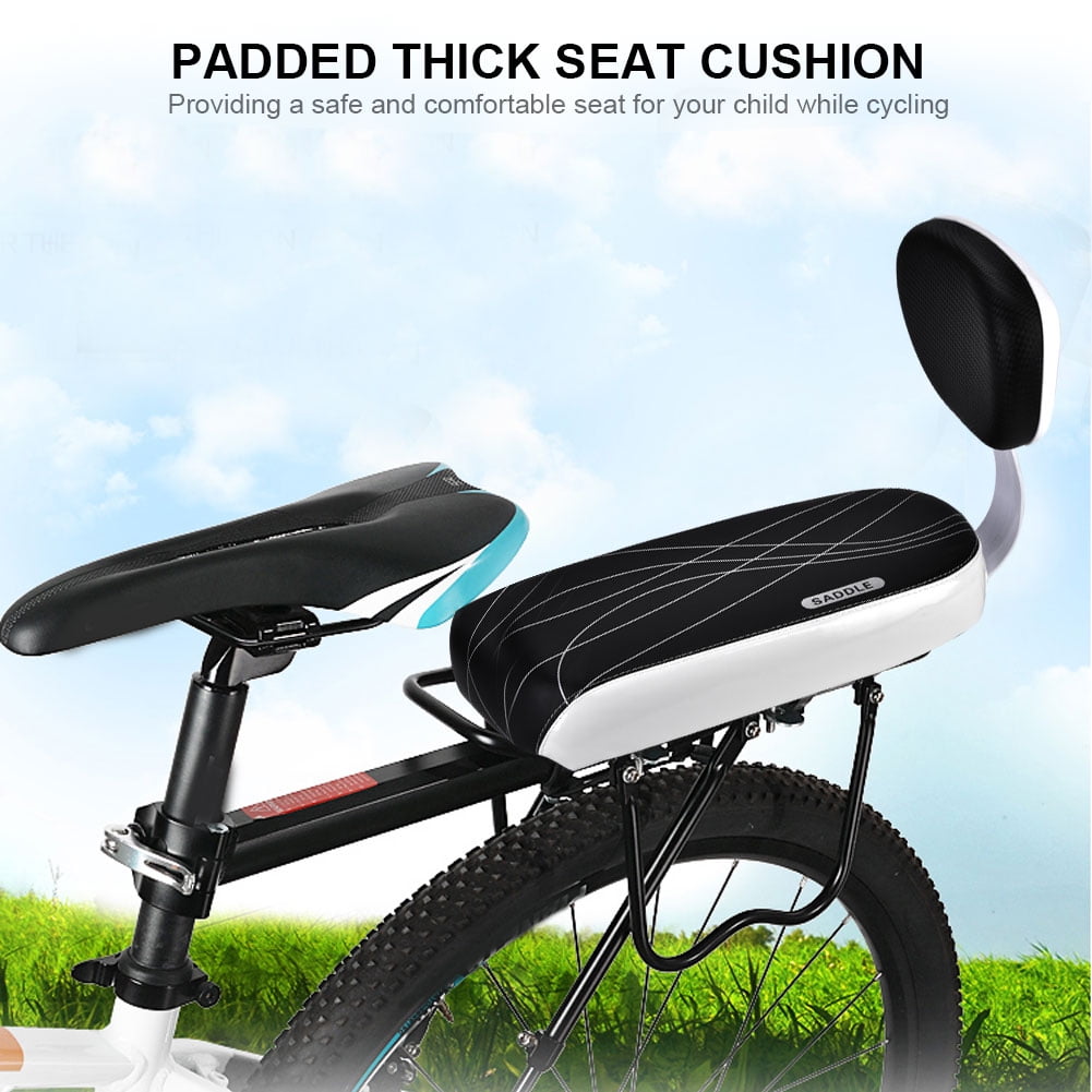 Zerone Bike Back Seat Accessories Set Kid Child Safety Bicycle Rear Seat Cushion Armrest Footrest Set Universal Bicycle Rear Seat Cushion Armrest Footrest Set 