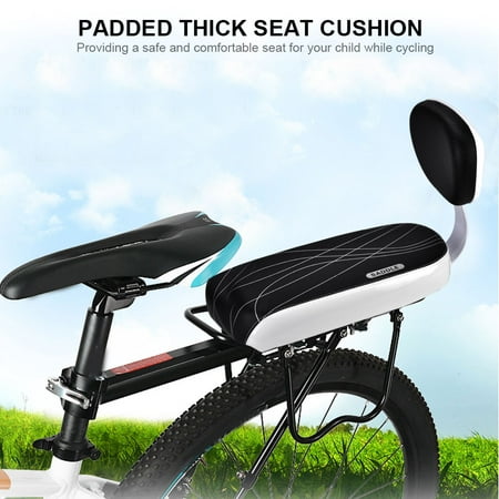 Anauto Bike Bicycle Child Back Rear Seat Cushion Backrest Armrest Footrest Set Accessory, Bicycle Back Seat, Bicycle Child Rear