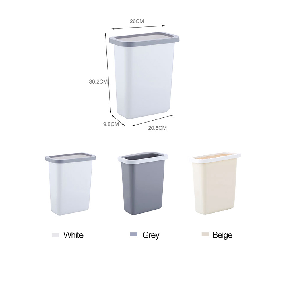 Kitchen Cabinet Door Hanging Large Trash Can Household Waste Bin Desktop Storage