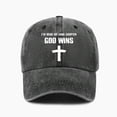 thumbnail image 3 of Faith-Inspired Hat Cross Letter Print Baseball Cap Washed Caps for Streetwear and Daily Casual Outfits, 3 of 3