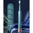 thumbnail image 2 of AJELU Cepillo de dientes eléctrico sónico recargable por USB para adultos, motor accionado de alta vibración, cuidado de dientes y encías, cabezales de cepillo Dupont suaves, temporizador de 2 minutos, 2 of 5