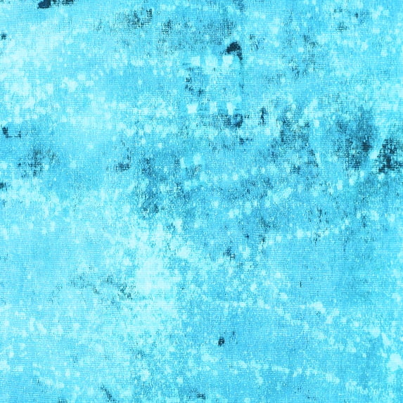 Ahgly Company Indoor Square Abstract Light Blue Modern Area Rugs, 6' Square