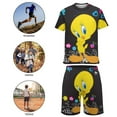 thumbnail image 5 of Looney Tunes Tweety Boys T-Shirt And Shorts Outfit Set Athletic Short Sleeve Tee Mesh Shorts Set for Kids, 5 of 8