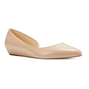 NINE WEST Womens Saige Ballet Flat 6 Light Natural Synthetic
