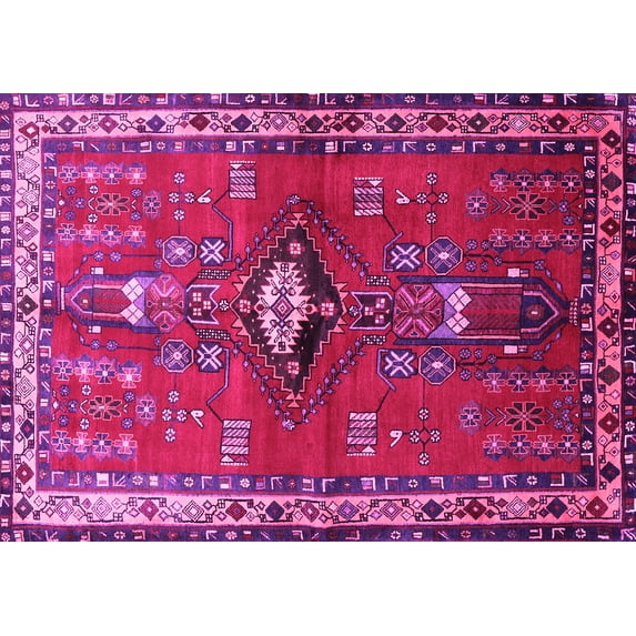 Ahgly Company Indoor Rectangle Persian Pink Traditional Area Rugs, 2' x 4'