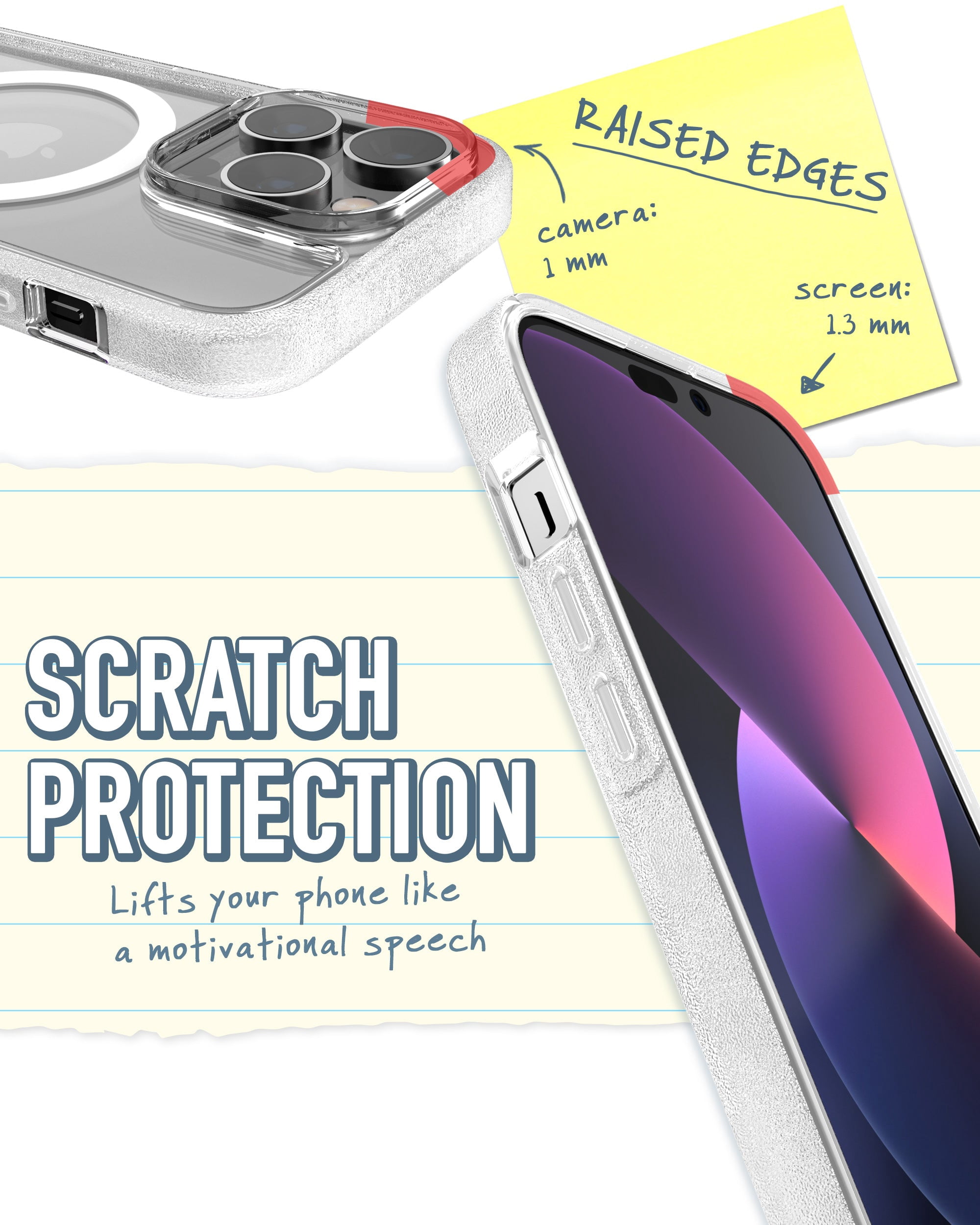 Smartish iPhone 14 Pro Slim Case - Gripmunk Compatible with MagSafe [Lightweight + Protective] Thin Grip Cover with Microfiber Lining - Nothin' To Hide