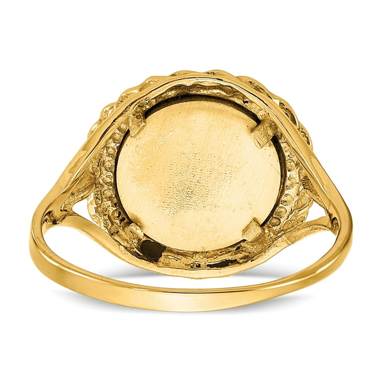アクセサリー TOMWOOD Coin Ring Angel Gold Tom Wood GOLD ANGEL COIN SIGNET - Silver/Gold | Garmentory