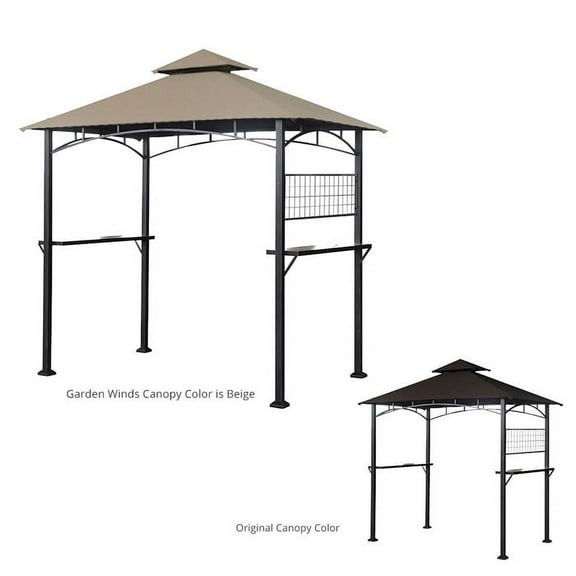 Garden Winds Replacement Canopy Top for Tile Grill Gazebo - RipLock 350