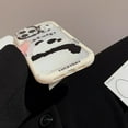 thumbnail image 5 of Cute Panda Back Silhouette Letters Clear Soft  for iPhone Case (White,iPhone 12), 5 of 6