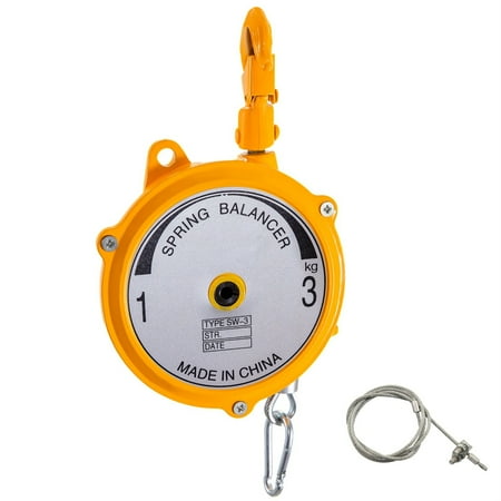 

Spring Balancer Retractable Tool Holder 2-7lbs(1-3kg) Hanging Equipment Yellow
