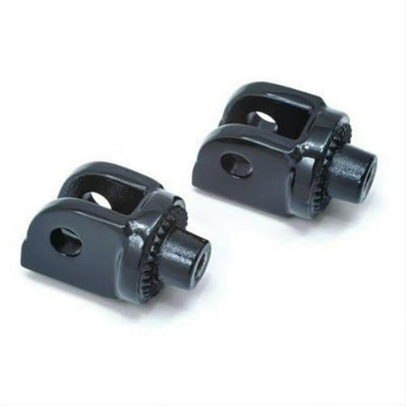 Kuryakyn 8869 Gloss Black Splined Tapered Peg Adapter for Honda & Yamaha