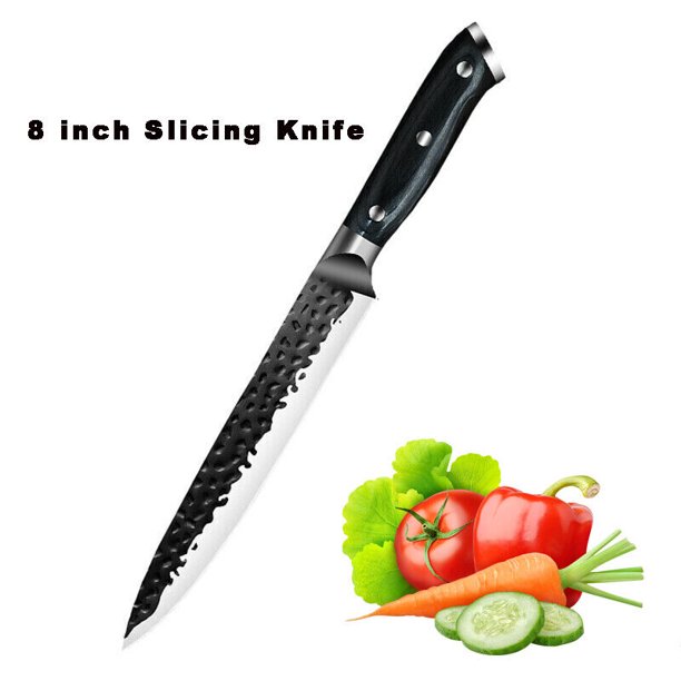 MDHAND 8 Inch Slicing Knife, German High Carbon Stainless Steel