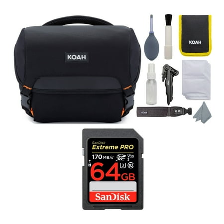UPC: 0196271278504 | Koah Roebling Street Camera System Gadget Bag  Cleaning Kit and 64GB SD Card
