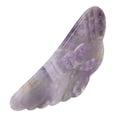 thumbnail image 4 of Piedra de amatista, tablero Guasha, herramienta de masaje de raspado portátil para SPA, terapia de acupuntura, masaje, estiramiento facial, 4 of 8