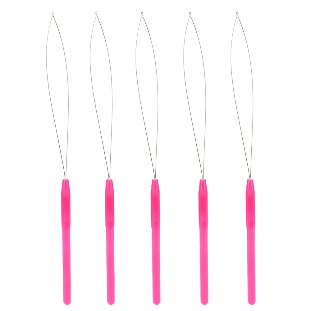 Hair Extension Tool, Plastic Handle Practical Micro Beads Threader