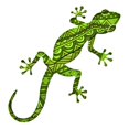 thumbnail image 1 of Next Innovations 101410019-BUTTERNUTGREEN 18 x 14 in. Butternut Green Medium Gecko Wall Art, 1 of 1