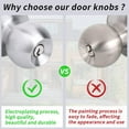 thumbnail image 6 of YIHATA 5 Pack Keyed Alike Doorknobs, Entry Doorknob Lock with Keys, Round Ball Door Knobs for Front Door, Exterier and Interier Doors, Satin Nickel Finish, 6 of 8