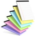 thumbnail image 1 of Bloc de notas AILZFEI 13 x 20 cm, 6 colores, rayado universitario, 30 hojas, 1 of 7