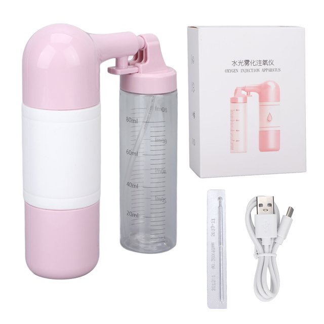 Pulverizador facial portátil Nano Mist con infusión de oxígeno a alta presión para una hidratación intensa