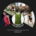 thumbnail image 7 of Gukieu Green Glitter Sparkle Print Women's Quick-drying Fitness Vest, Round Neck Sleeveless Fitness T-shirt, Suitable for Yoga, Sports-X-Large, 7 of 7