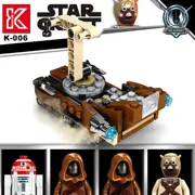 Fighter X Model Assembled Building Blocks Action Figure Mandalorian Troops Cartoon Bricks Toys Children Kids Gifts