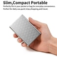 thumbnail image 6 of LOUEBICA Slim Credit Card Holder RFID Blocking Credit Card Stainless Steel Metal Wallet Business Card Cases with 6 Slots Men for Women, 6 of 7
