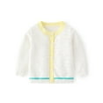 thumbnail image 2 of Esaierr Girls Thin Cardigan Sweater Cotton Hollow Air Conditioning Shirt 4M-8T Knit Top for Toddler Kids Thin Cardigan Jacket, 2 of 8