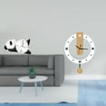 thumbnail image 2 of Reloj De Pared Acrílico Moderno Con Forma De Panda Y Grandes Números Romanos, Movimiento Silencioso, Resistente, Práctico Y Bonito Adorno Para La Decoración Del Hogar Y La Sala De Estar., 2 of 8