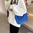 thumbnail image 4 of Bolso de hombro de pana para mujer y niña, bolsos cruzados suaves y cómodos para invierno y otoño, 4 of 5