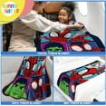 thumbnail image 3 of Marel Spidey & His Amazing Friends Plush Trael Throw Blanket - Measures 40 x 50 Inches - Super Soft & Cozy Trael Accessories Features Miles Morales & Ghost Spider Gwen, 3 of 4
