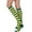 Orange, variant on ICHUANYI Womens Colorblock Athletic Socks Outdoor Sport Socks Thigh High Tights Stockings Casual Stripes Tube Socks