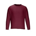 thumbnail image 3 of Casual Sweaters for Men Long Sleeve Crewneck Sweatshirts Shirts Mens Pullover Stretchy Slim Solid Color Breathable Knitted Warm Sweater Tops, 3 of 4