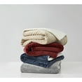 thumbnail image 4 of TRULY SOFT Basket Carved Faux Fur Indigo Twin Blanket, Textured Solid Color, Adult Bedding, Oeko-TEX Certified, 4 of 6