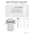 thumbnail image 6 of Ma Croix Mens Hipster Zipper Chest Pocket Pinstripe Short Sleeve T Shirt, 6 of 6