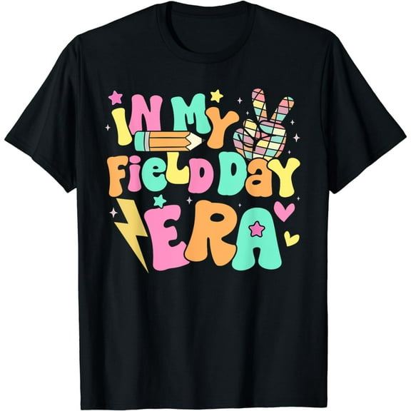 In My Field Day Era Groovy Field Day Shirts For Teacher Kids T-Shirt