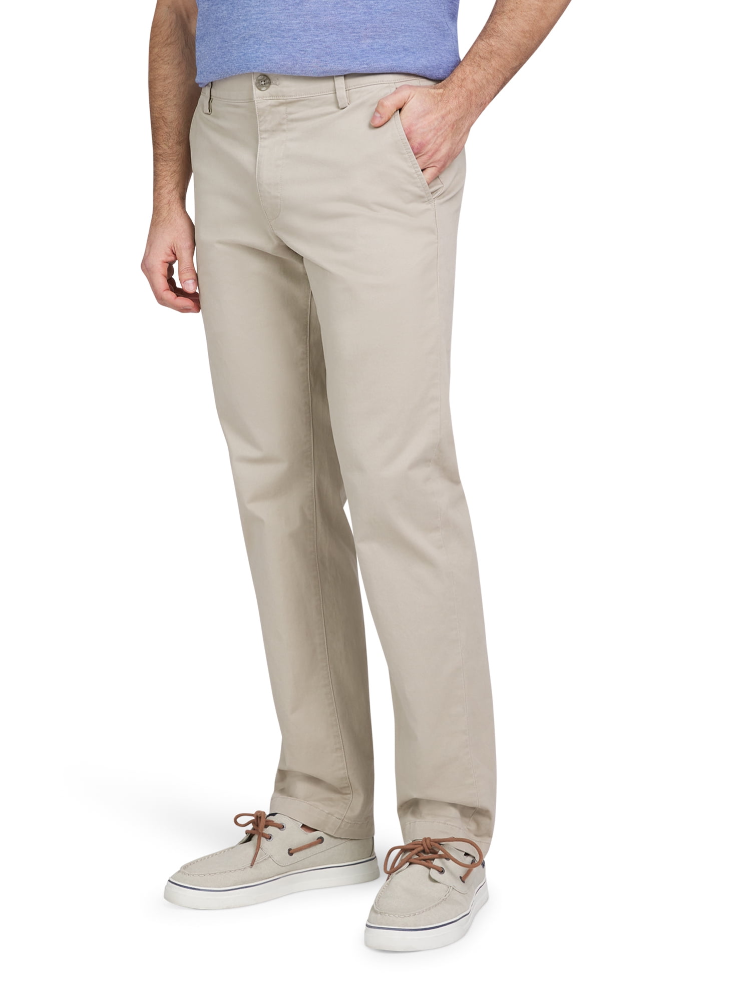 Chaps Men's & Big Men's Seacoast Wash Flex Twill Chino Pants, Waist Sizes 30-42