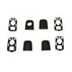 thumbnail image 3 of 4 Pieces Exterior Door End Cap Set Left Right Replacement with Seals Spare Parts for 307 Easy Installation Durable Zulema Cubierta de la tapa de la manija de la puerta, 3 of 8