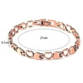 thumbnail image 4 of Fashionable and popular heart-shaped peach heart bracelets, simple and adjustable bracelets, the best choice for gifts from girlfriends and friends. (1pc), 4 of 6