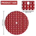 thumbnail image 2 of 48 Inch Christmas Tree Skirt – Velvet Plush Tree Mat, Soft Thickened Polyester with Red Ties, Single-Sided Printing, Available in 30in/36in/48in, Perfect for Holiday Xmas Tree Decoration, 2 of 7