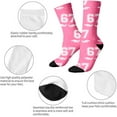 thumbnail image 4 of Funny Baseball Novelty Print Crew Socks for Men Women Comfortable Athletic Socks for Sports Christmas Holiday Gifts, 4 of 6